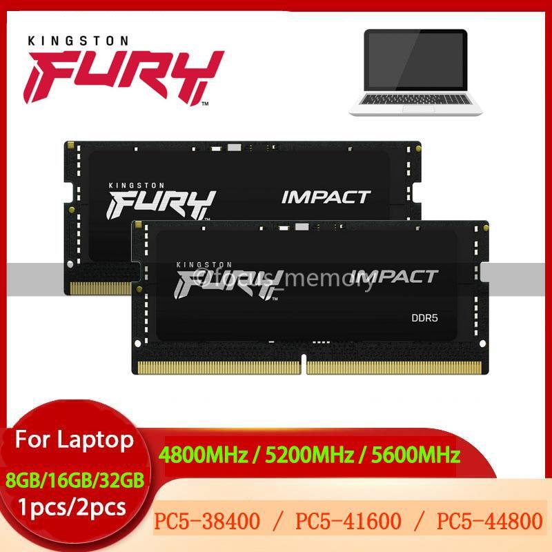 Kingston FURY Impact 8GB 16GB 32GB DDR5 4800 5200 5600 SO-DIMM