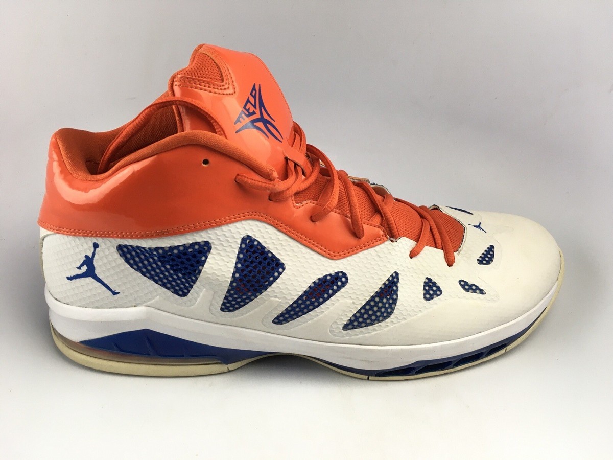 Nike Air Jordan MELO M8 Advance Men's Size 17 ~ White-Royal-Orange