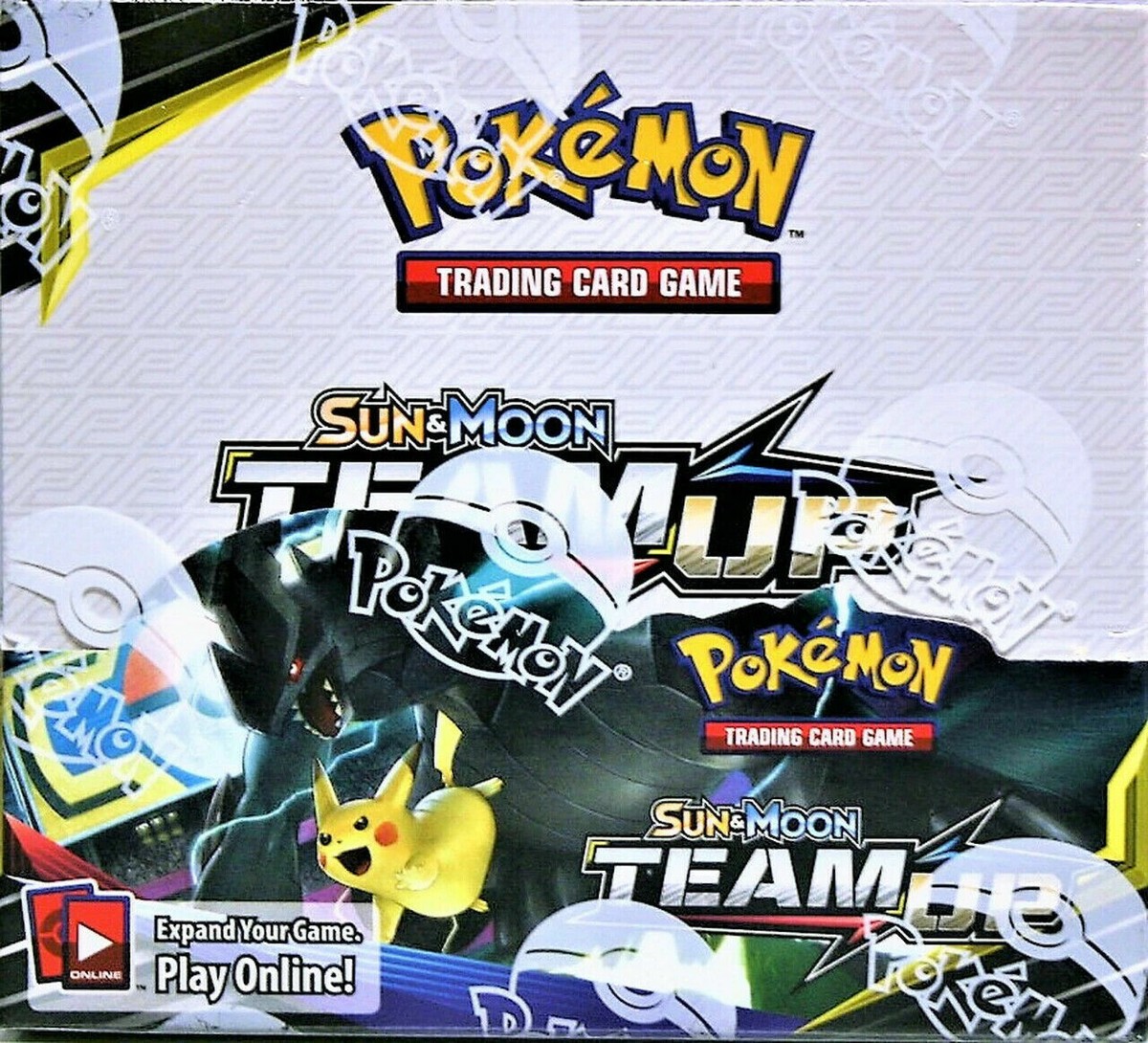 Pokemon Sun & Moon Team Up Booster Box Factory Sealed 36 Packs