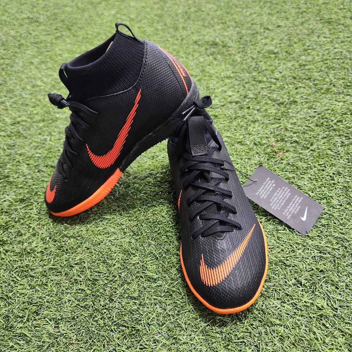 Nike Jr. SuperflyX 6 Academy GS Indoor Kids Soccer Shoes Black