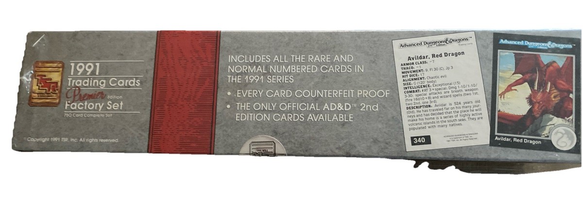 1991 アドバンスドダンジョンズ & ドラゴンズ トレーディングカード