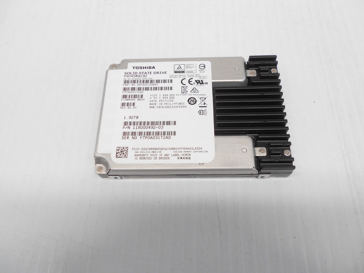 Toshiba 1.92TB SSD SAS 2.5