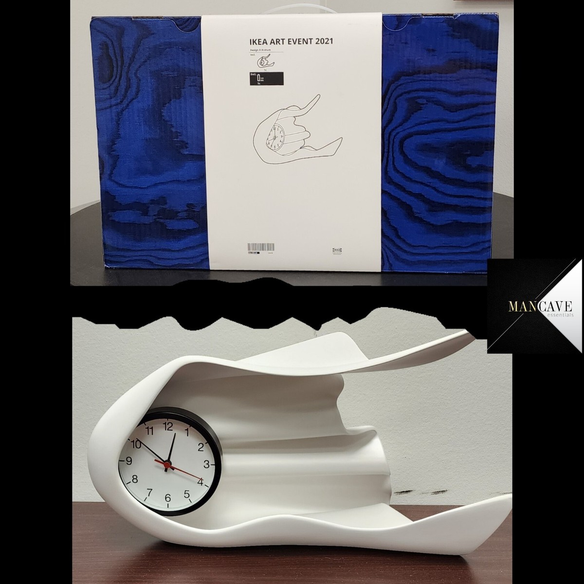 Daniel Arsham X IKEA ART EVENT 2021 CLOCK WHITE W/ BOX | eBay