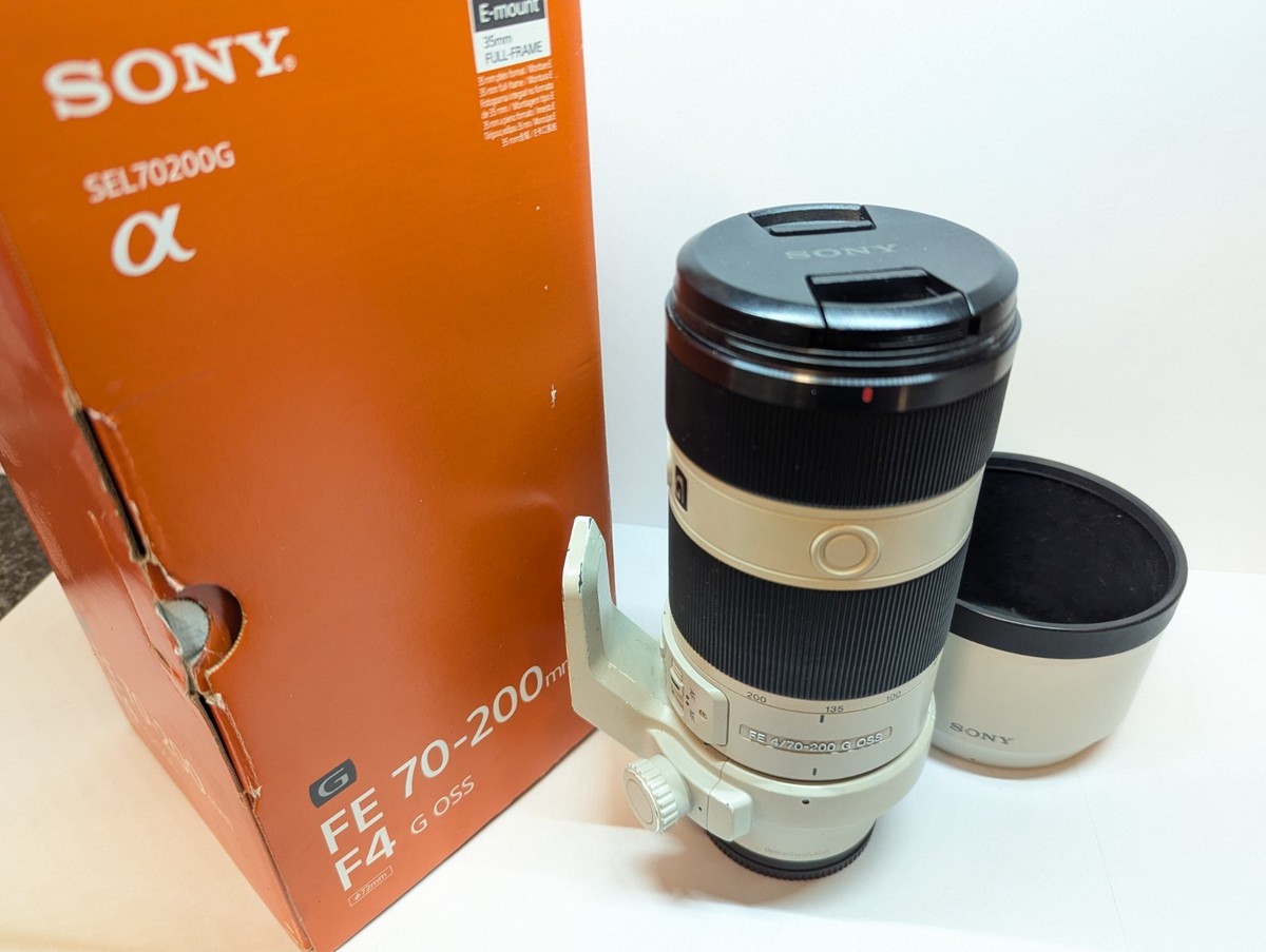 Sony FE 70-200mm f/4 G OSS - SEL70200G - Zoom Lens + Caps, Hood