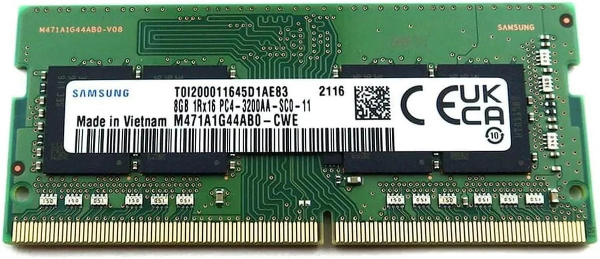 M471A1G44AB0-CWE Samsung 8GB PC4-3200AA DDR4-3200MHz SO-DIMM