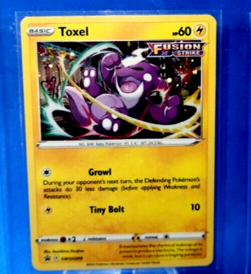 Toxel HP60 2022 *Fusion Strike* Holo Collectible Pokemon Card