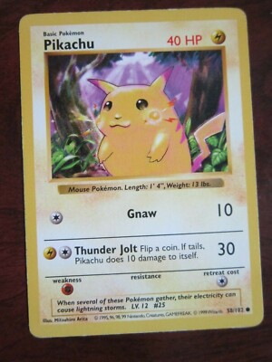 ポケモンカード Pikachu shadowless シャドーレス psa ポケモンカード