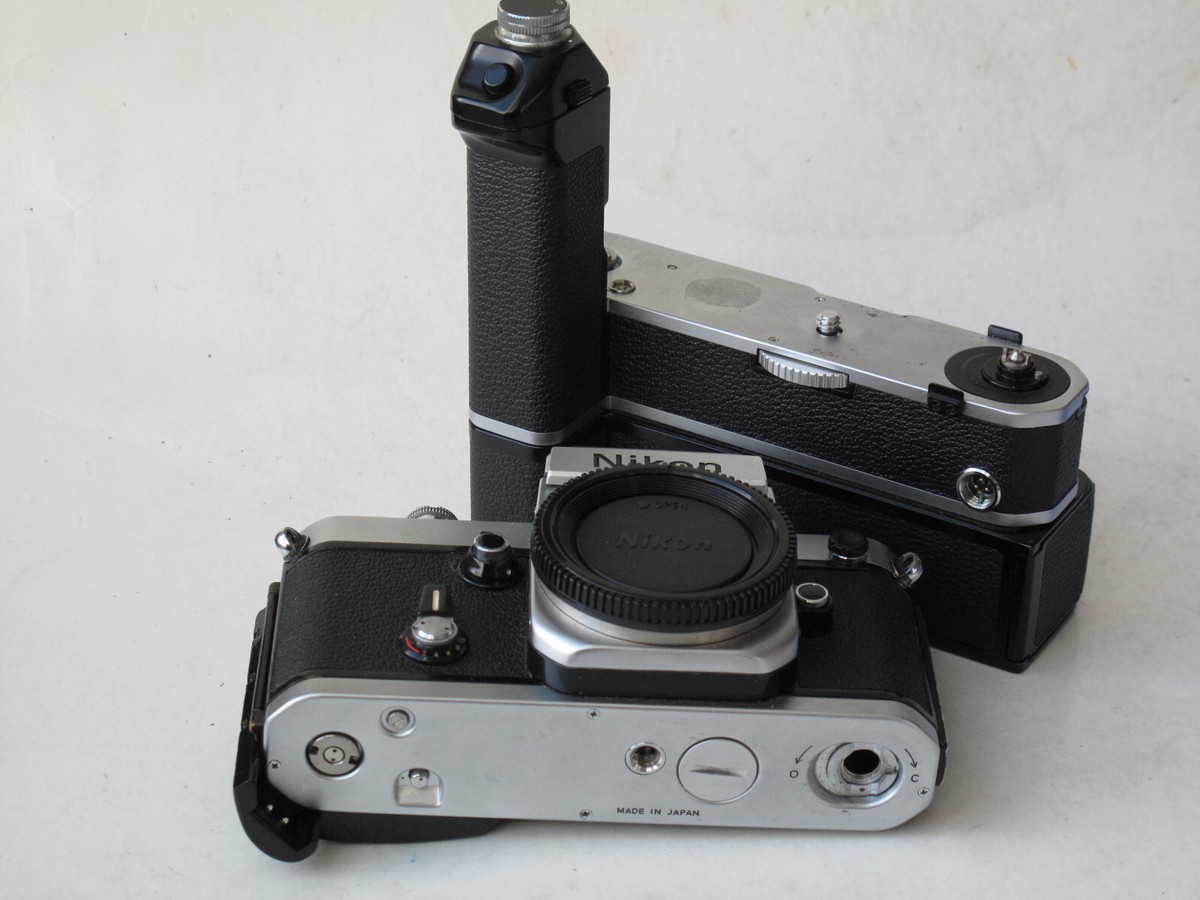 Nikon F2 with DE-1 eye level finder, MB-1, MD-2 motor drive, US