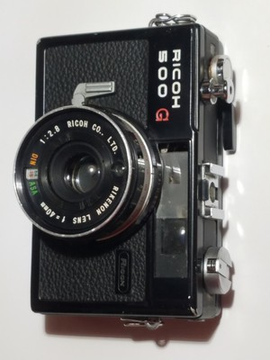 Rare Ricoh 500G 35mm Rangefinder Film Rollos Camera Rikenon 40mm