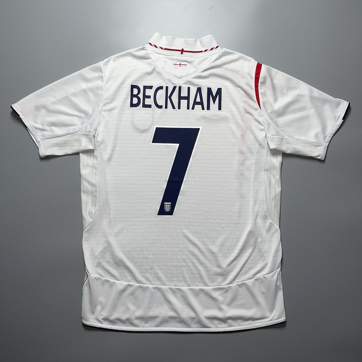 ENGLAND UMBRO 2006 WORLD CUP FOOTBALL SOCCER HOME JERSEY #7