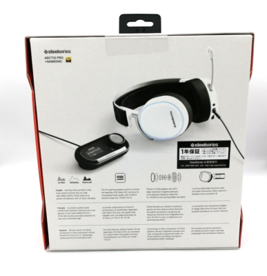 SteelSeries Arctis Pro + white GameDAC Hi-Res Certified Gaming