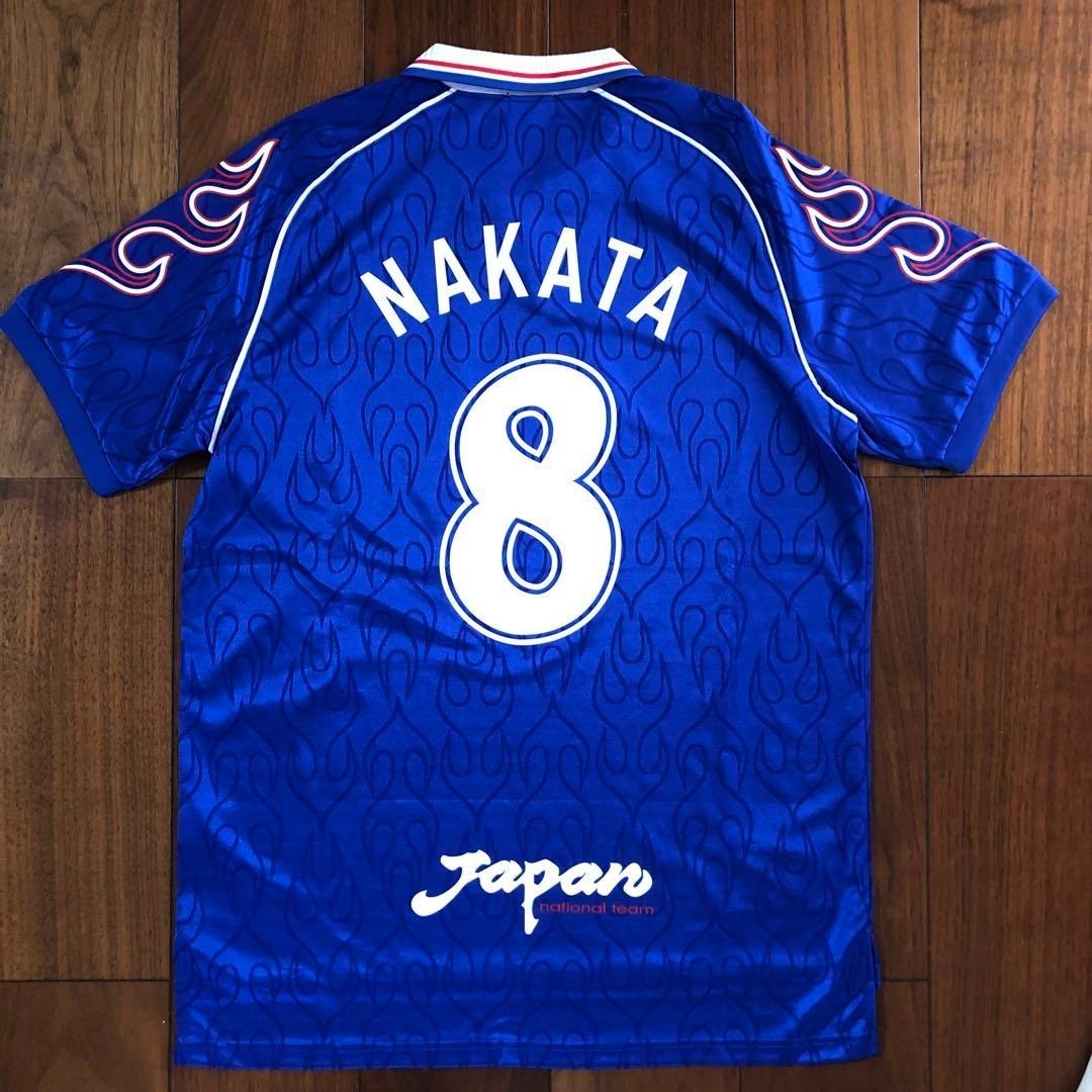 Nakata 8 O Japan National Team Home 1998 Football Shirt Jersey