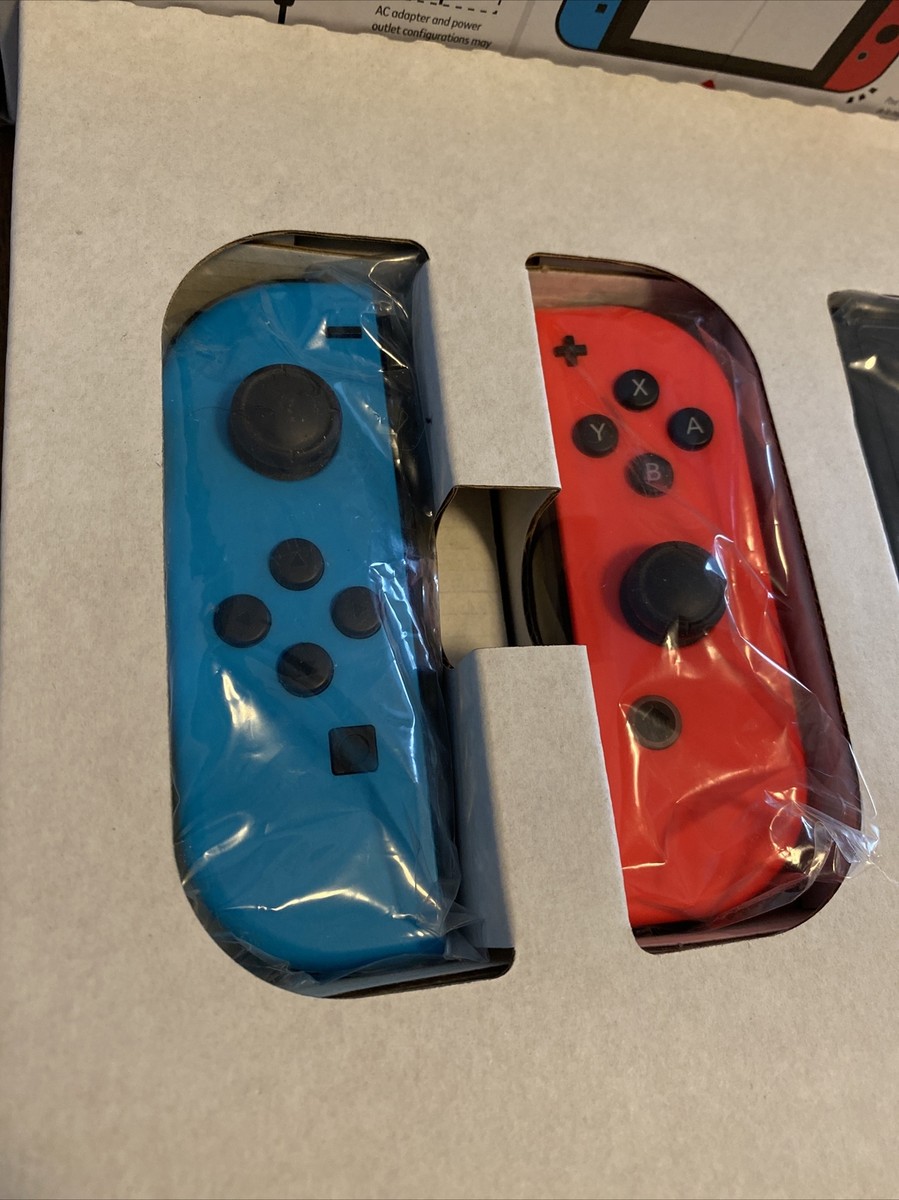 Unpatched Nintendo Switch Red Blue Console In Box Launch model Low