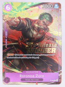 Zoro Pre Release Winner | eBay