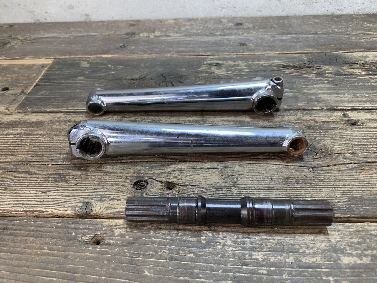 Bmx 3 piece crank set 180 old mid school vintage | eBay