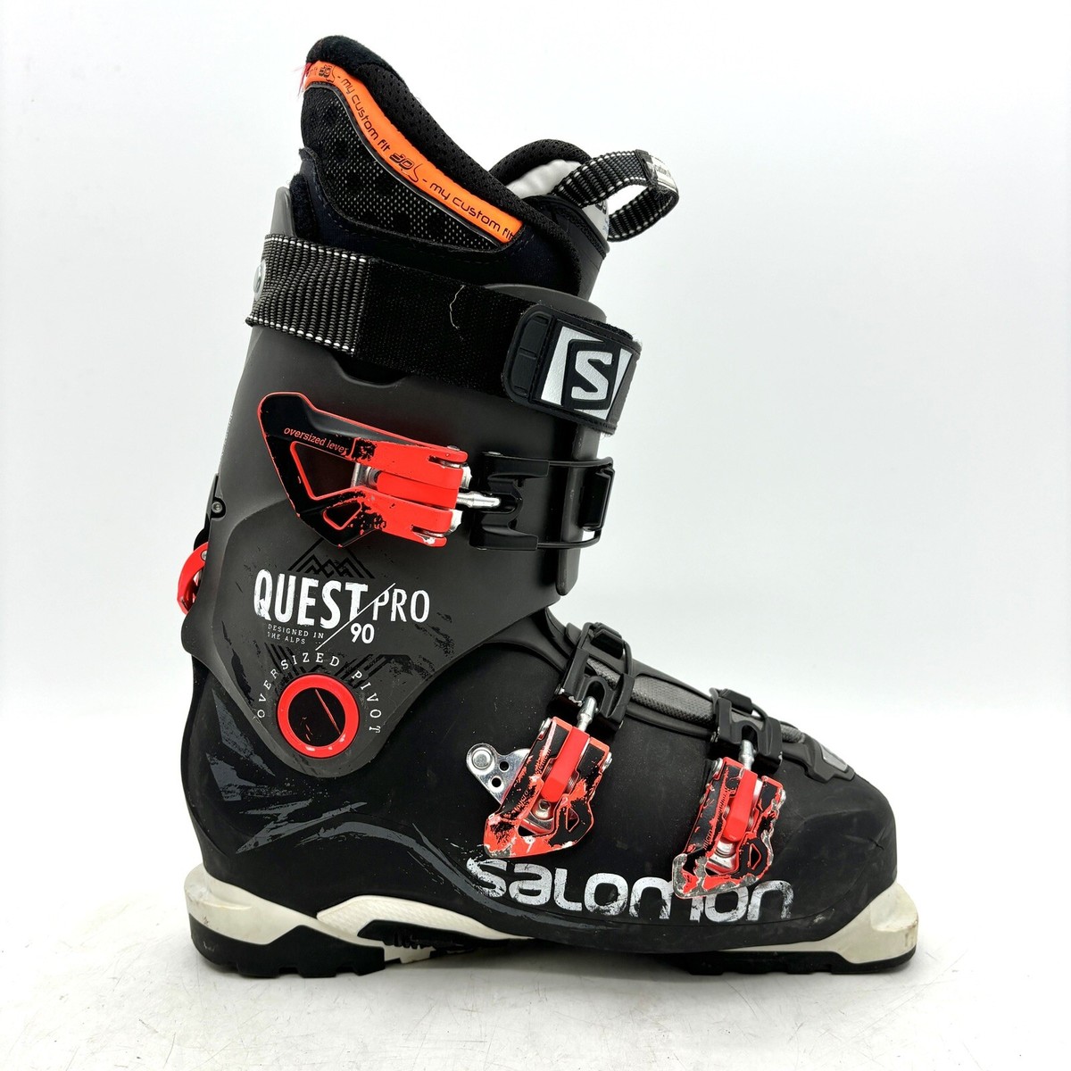 Salomon Quest Pro 90 Black Downhill Ski Boots Men's Size 26/26.5