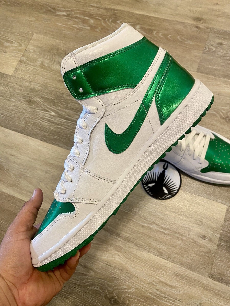 Nike Air Jordan 1 High G Retro Metallic Pine Green Golf DQ0660-130