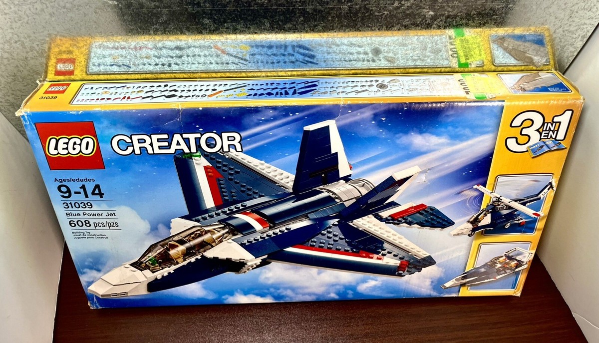 2015 LEGO CREATOR: Blue Power Jet 3-in-1 Set (#31039, 608pcs