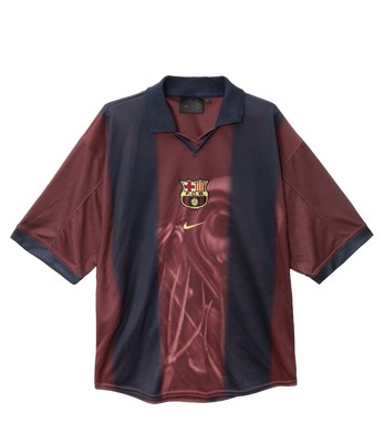 CJ X NIKE X FC BARCELONA RETRO 2000/01 HOME SKELETON JERSEY L
