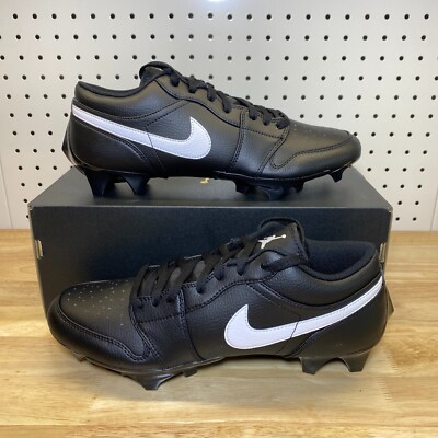 Nike Jordan 1 Low TD Football Cleats Black White FJ6245-001 Sizes