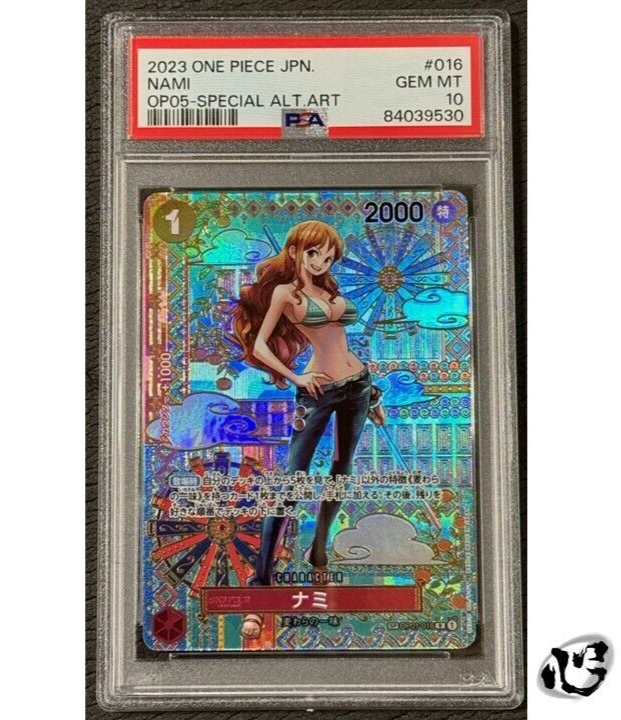 PSA 10 Nami OP01-016 Special Alt Art One Piece Card Awakening Of