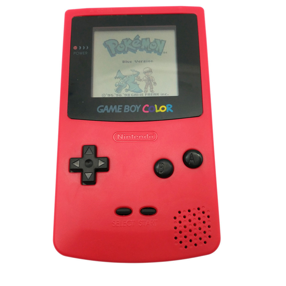 Red Retrofit Nintendo Game Boy Color GBC Console + Game Card | eBay