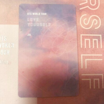 BTS JIN World Tour Love Yourself Seoul DVD Official Photo card PC