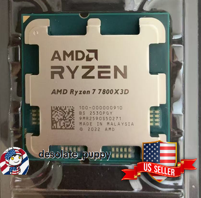 New) AMD Ryzen 7 7800X3D 8-Core 16-Thread Socket AM5 CPU OEM Tray