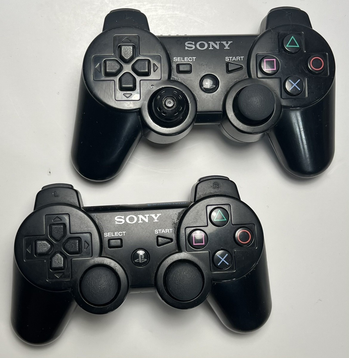 2 Sony Playstation 3 PS3 Dualshock Sixaxis Wireless Controller