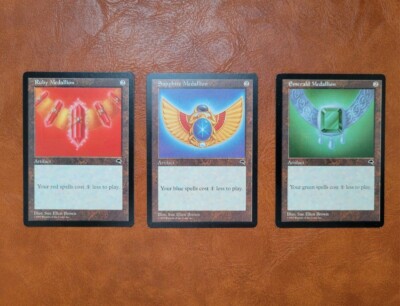 MTG Large Sapphire Medal, Ruby, Emerald Error Charlie Brown 3cards