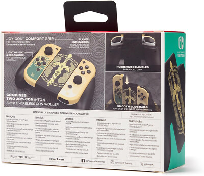 PowerA OFFICIAL Joy-Con Comfort Grip *DECAYED MASTER SWORD EDITION