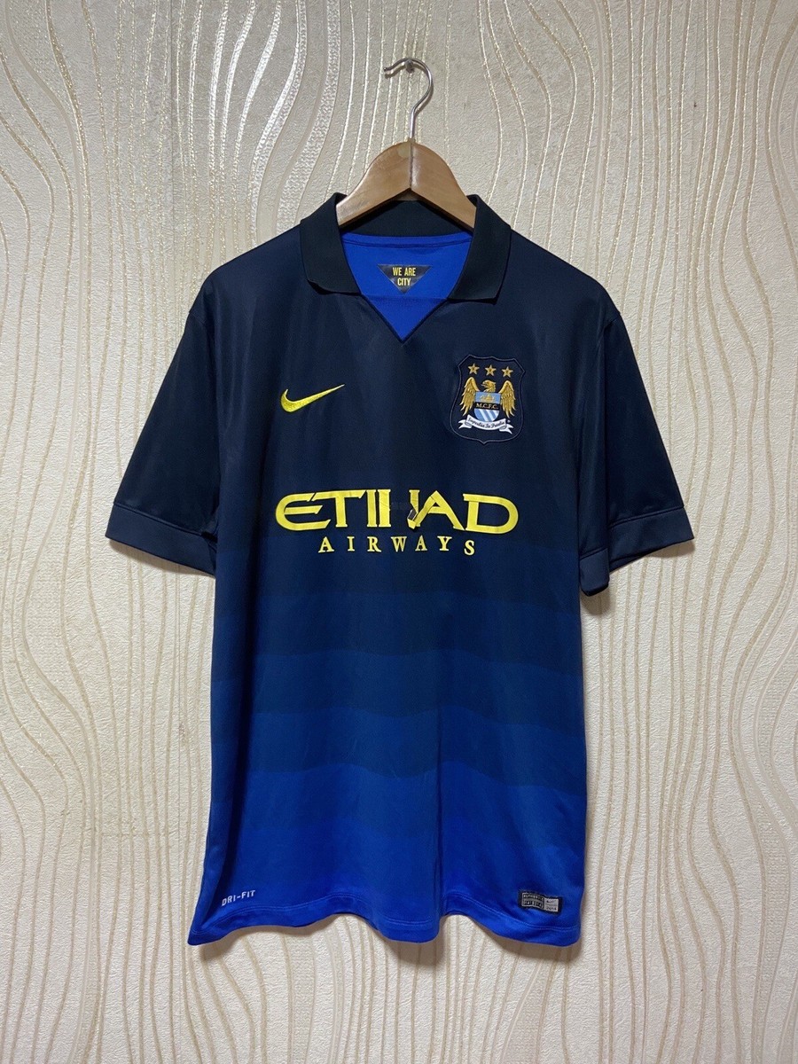 MANCHESTER CITY 2014 2015 AWAY SHIRT JERSEY NIKE 611051-476 sz L