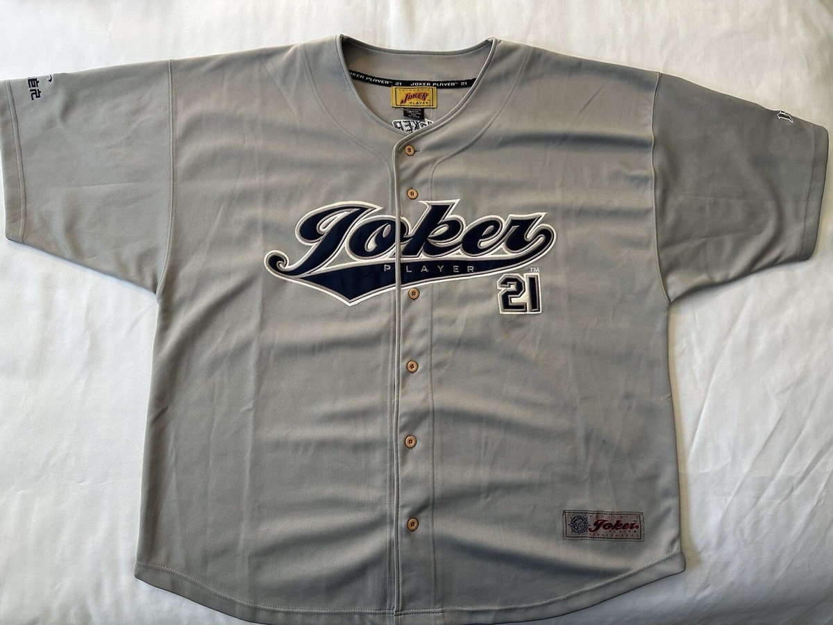 Vintage Rare Joker Player Hip Hop Wear Gray Blue Sz 2XL Cholo