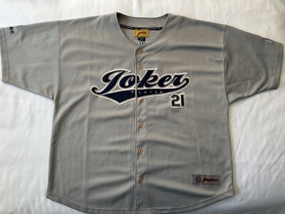 Vintage Rare Joker Player Hip Hop Wear Gray Blue Sz 2XL Cholo