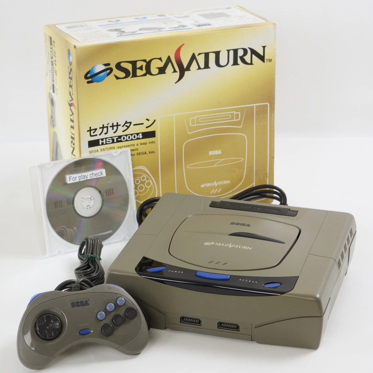 送料無料】EA―3 セガサターン本体 起動確認済み ＋ ソフト2個のセット