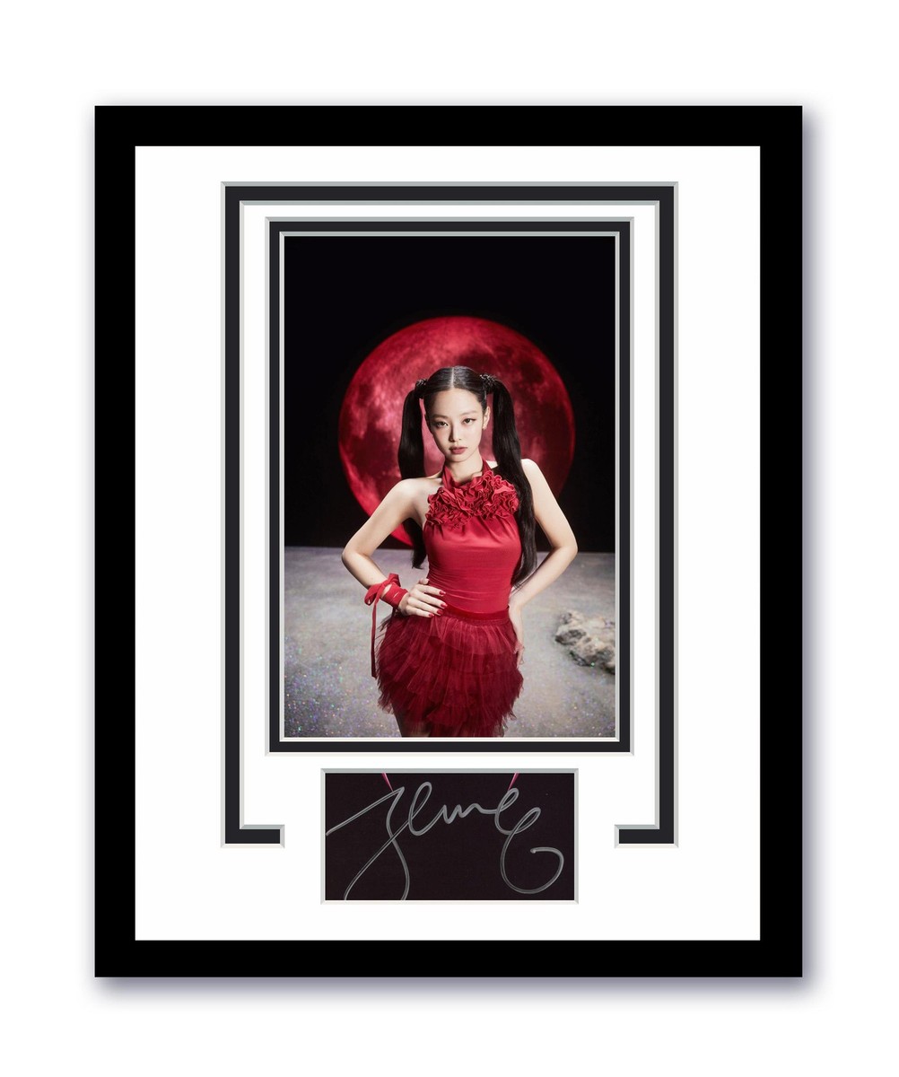 Jennie Autographed Signed 11x14 Framed Photo Ruby Blackpink ACOA