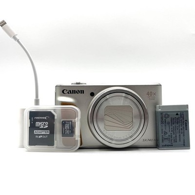 Canon PowerShot SX740 HS Silver Digital Camera w/ SD 32GB Tested