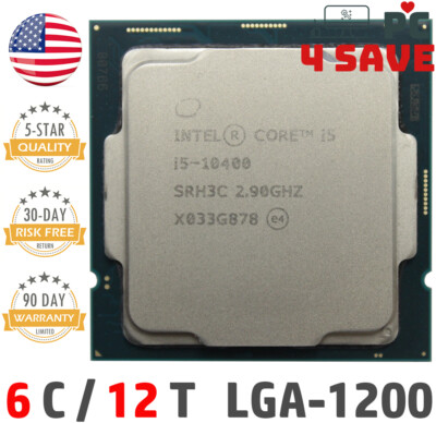 10th Gen Intel Core i5-10400 CPU 2.9GHz (Turbo 4.3GHz) 6-Core 12M