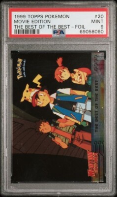 1999 Topps Pokémon Movie Edition The Best of the Best Foil PSA 9