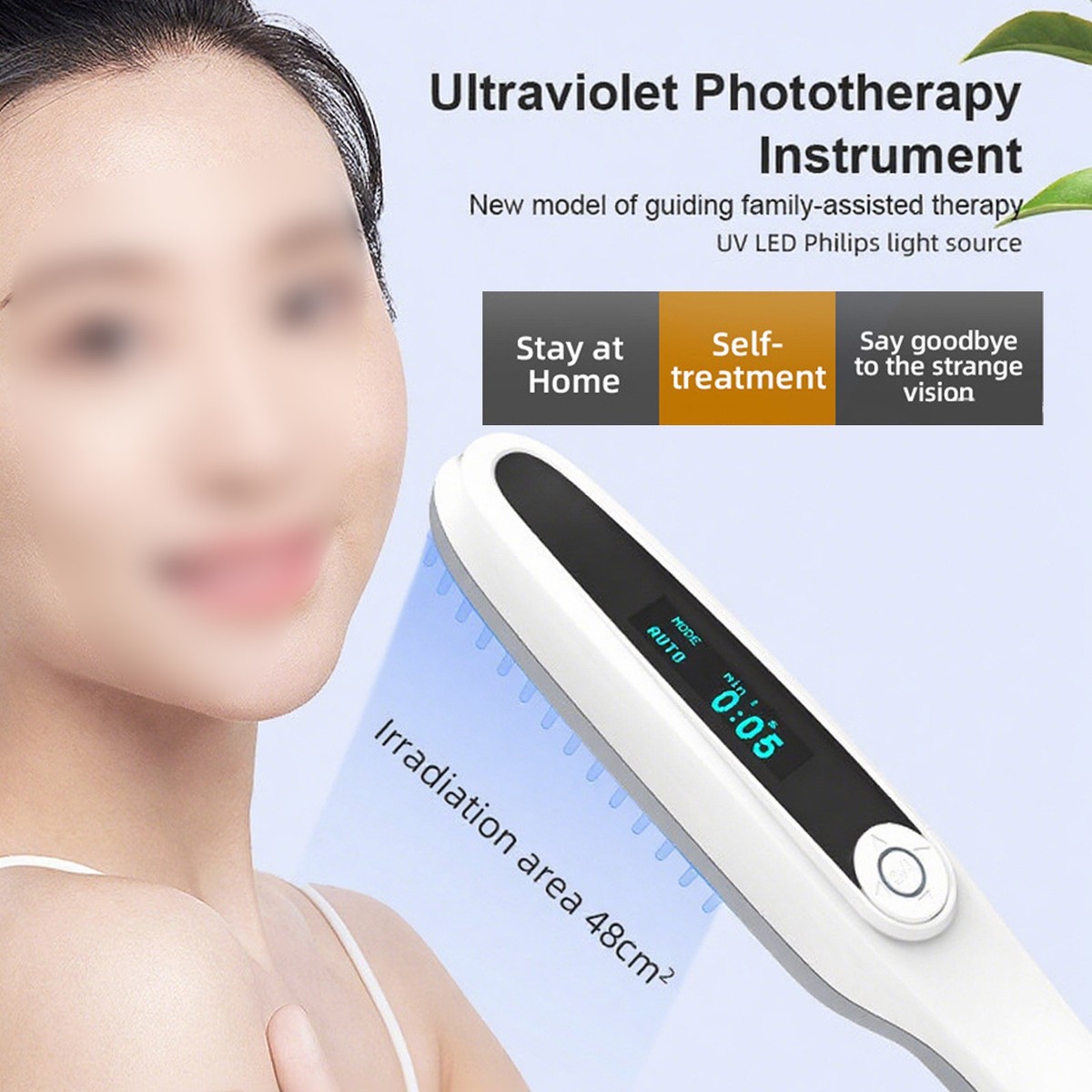 311nm UVB Phototherapy Lamp Narrowband – Handheld UVB Light Device