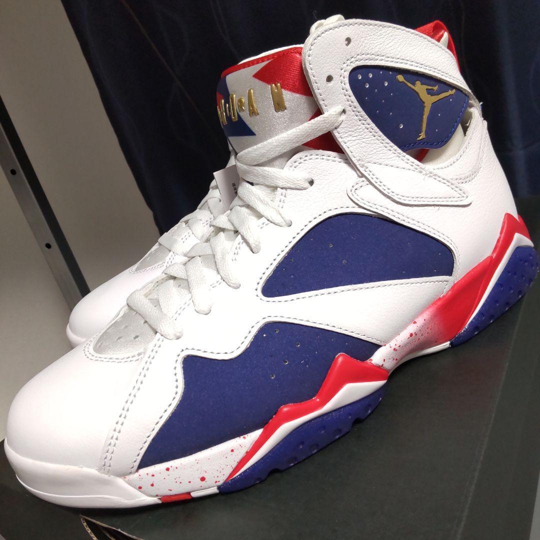 Nike Air Jordan 7 Retro Olympic US9 White x Navy x Red Unused