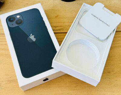 LN BOX ONLY Apple iPhone 13 Midnight Black 128GB Model A2482 OEM