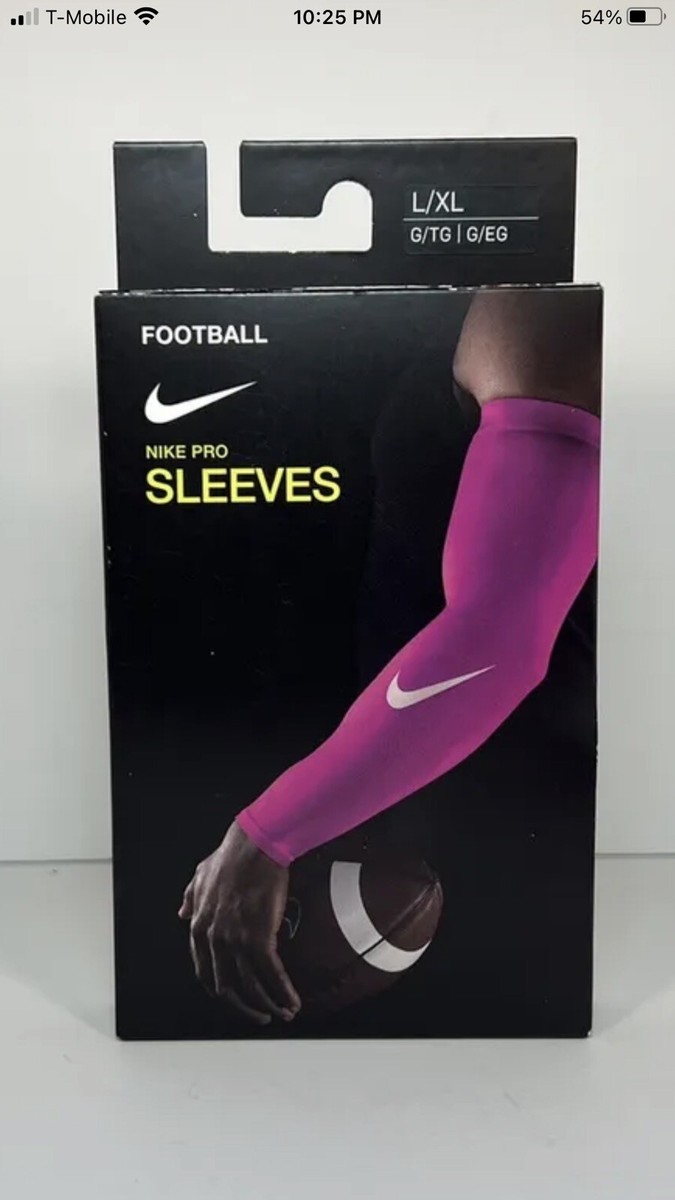 Nike Pro Dri Fit 3.0 Compression Football Arm Sleeves Fuschia Pink