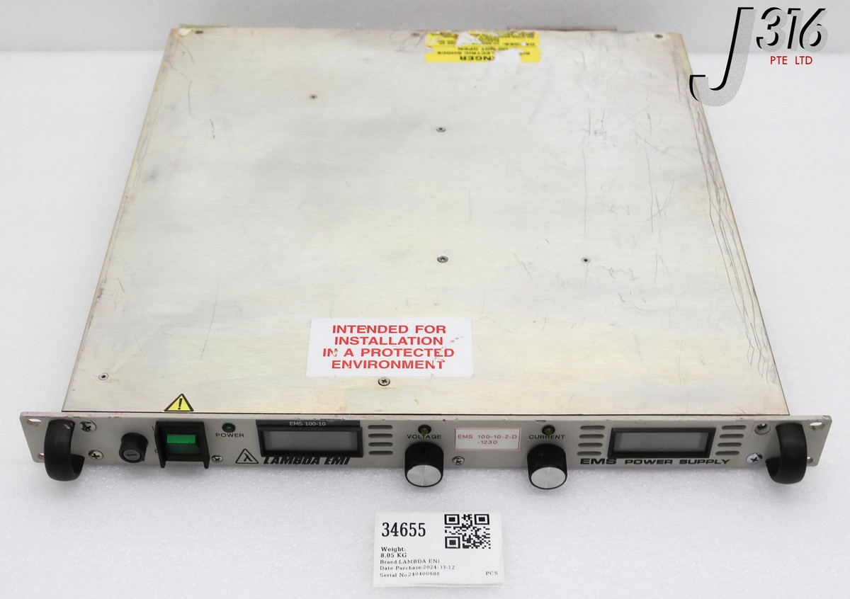 34655 LAMBDA ENI EMS PS, P/N: 004731291, VARIAN E19002611 EMS 100