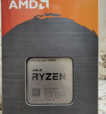 AMD Ryzen 9 5900X (12 Core 24 Thread) Unlocked CPU AM4 - SEALED