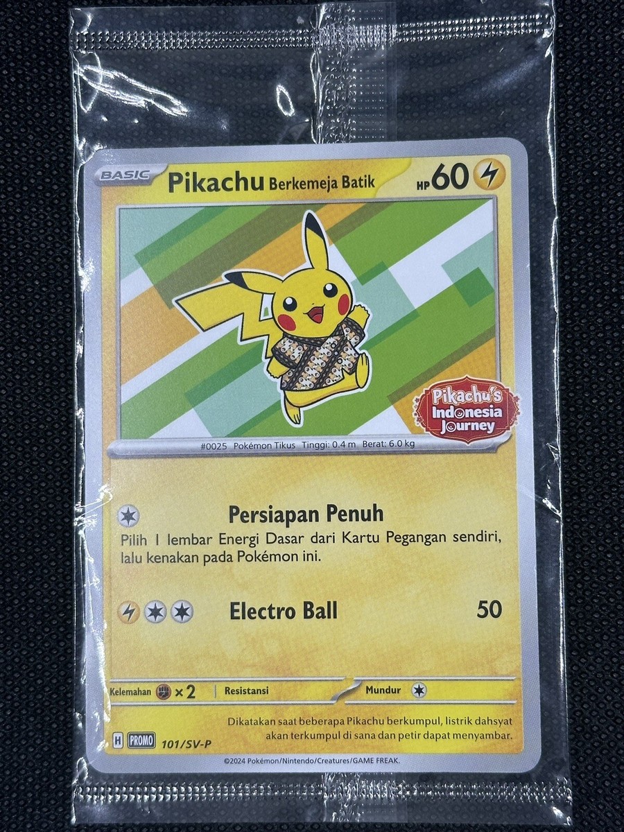 Pikachu Berkemeja Batik Promo 101/SV-P Journey Pokemon Indonesia