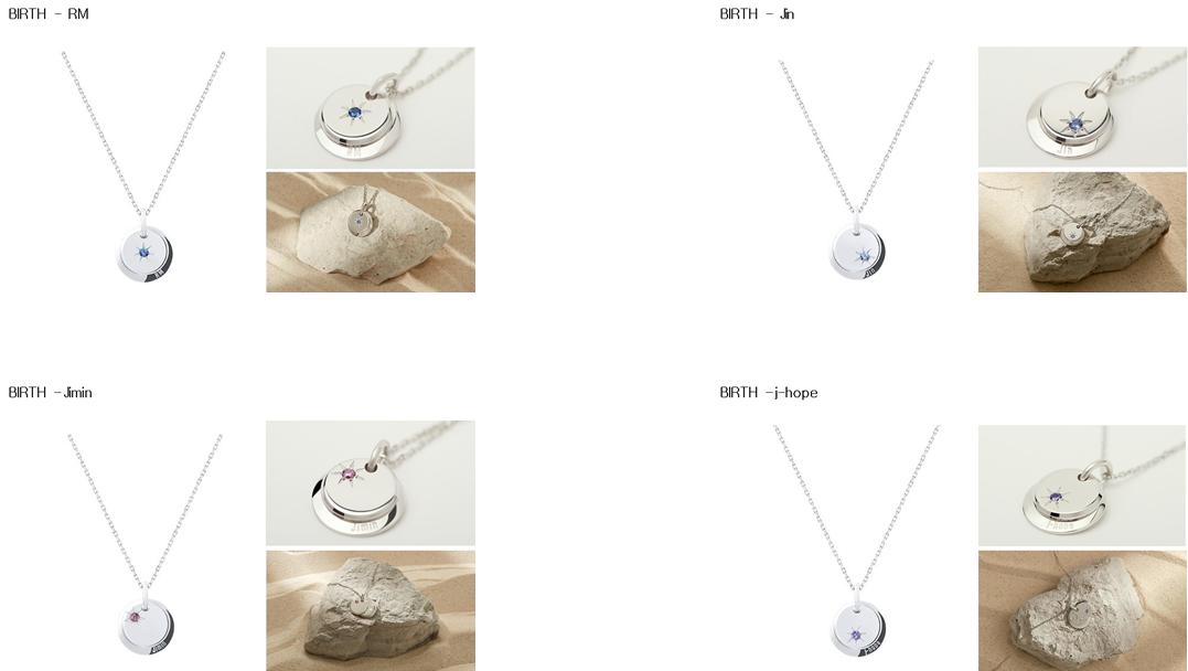 BTS X STONEHENGE MOMENT OF LIGHT(BIRTH,DESTINY,COEXIST) NECKLACE