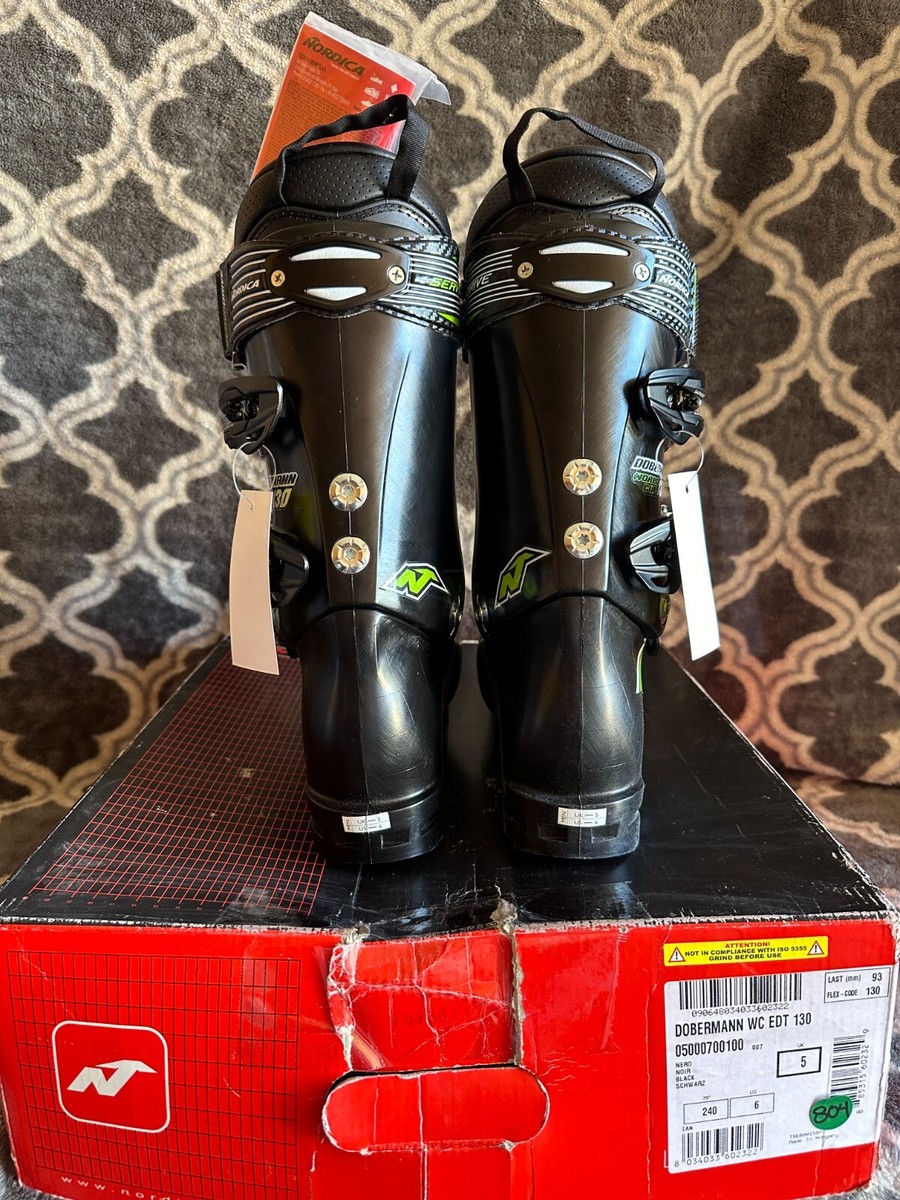 Nordica Dobermann World Cup EDT 130 Ski Boots Black Size-24 | eBay
