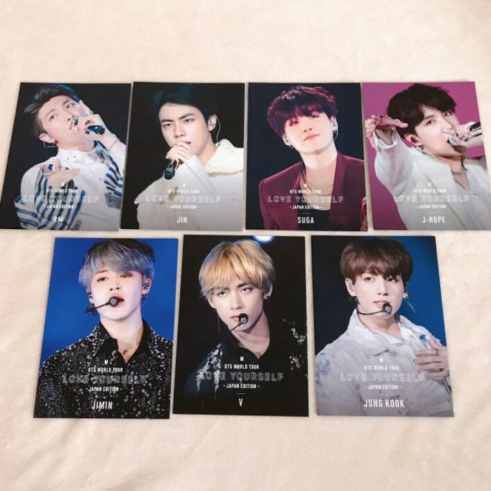 BTS LOVE YOURSELF JAPAN EDITION Blu-ray Limited 2L Photocard Photo