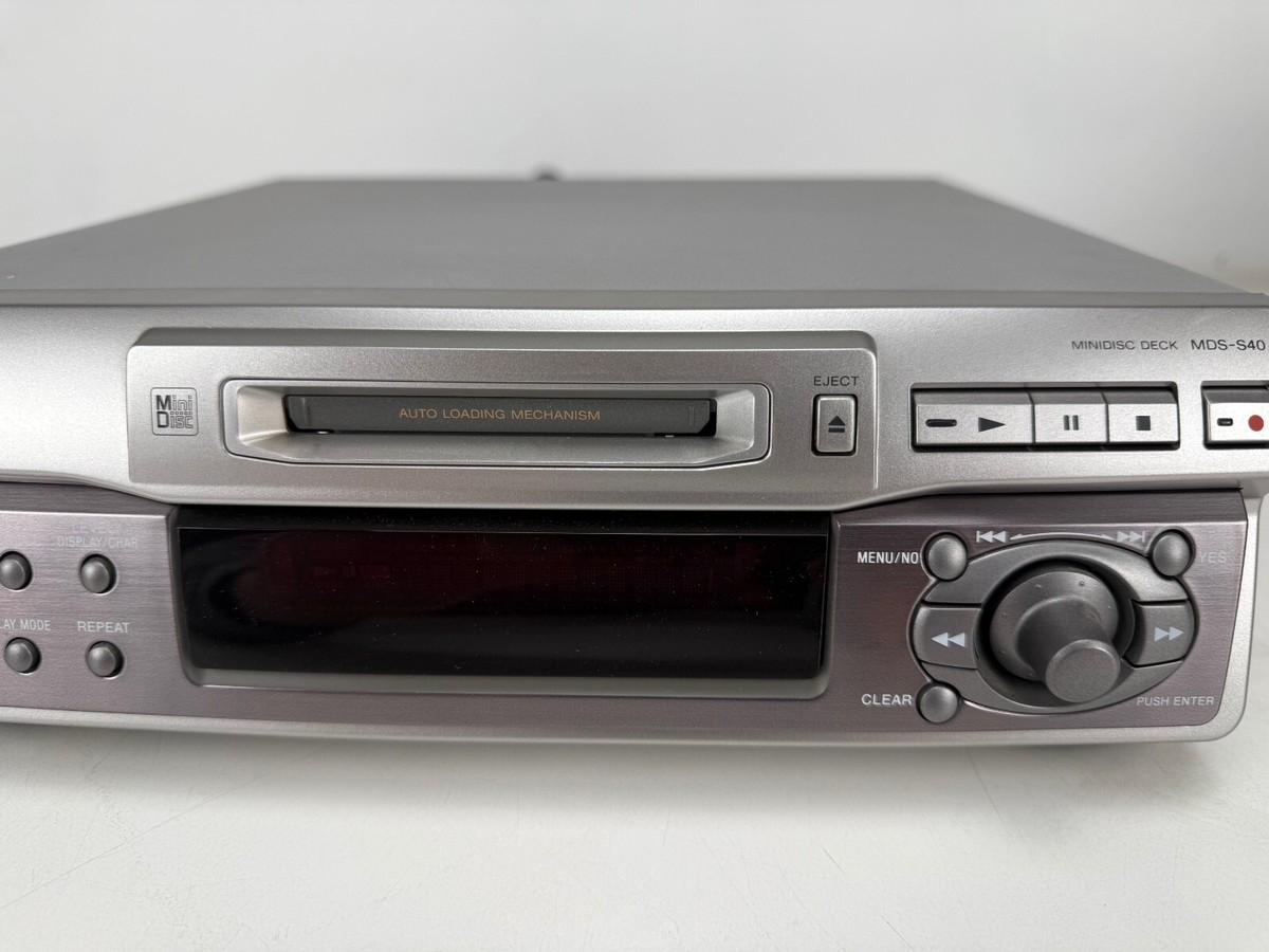 Sony MDS-S40 Mini Disc Deck With Original Box - Remote Control